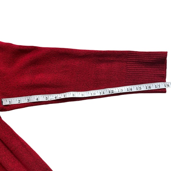 Talbots Red Mock Neck. Size XL. - Picture 4 of 9